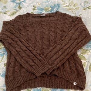 Abercrombie Kids Brown Cable Knit Sweater